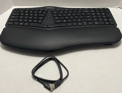 Arteck HW315 Ergo Keyboard W/USB to "C" CABLE Included.  DOESN'T INCLUDE DONGLE - Image 1 of 4