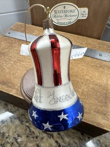 Waterford Holiday Heirlooms Let Freedom Ring Bell Ornament - Picture 1 of 6