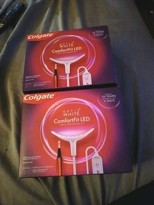 TWO Boxes Colgate Optic White ComfortFit LED Teeth Whitening Kit Pen - Picture 1 of 2