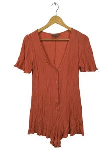 ASOS Kurzer Jumpsuit Mujeres Pantalón Talla EU 36 naranja claro look casual - Imagen 1 de 5