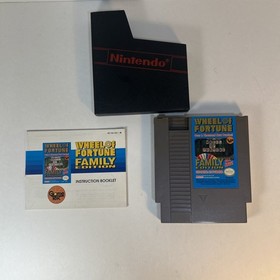 Wheel of Fortune Family Edition NES Cart + Manual Tested