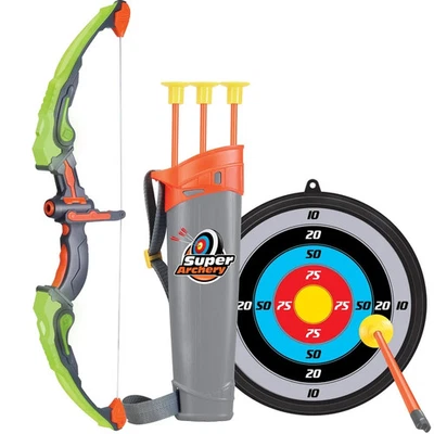 Children's Large Light Up Bow & Arrow Set Kids Archery Target Shooting Game Toys - image 1 of 4