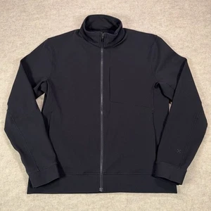 Giacca Lululemon uomo XL nera soggiorno full zip finto collo pista elasticizzata LM4616S - Foto 1 di 11