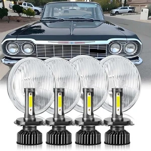 5.75" 5-3/4"LED Headlights Conversion Kit Hi/Low Beam for Chevy Impala El Camino - Bild 1 von 21