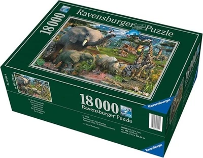 Ravensburger “At The Waterhole” 18000 Piece Jigsaw Puzzle New in Shrink Wrap - Image 1 of 3