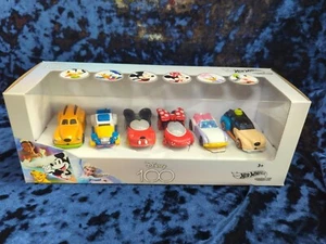 DISNEY 100 Hot Wheels Set of 6 Characters  CARS 1:64 Mickey Minnie Pluto Goofy++ - Picture 1 of 7