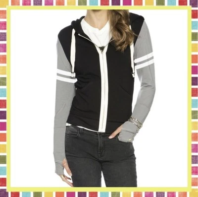 NWT PEACE LOVE WORLD TOM BOY Collegiate Hoodie Jacket Top  SMALL BRAND NEW - Image 1 of 4