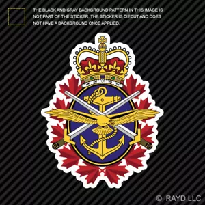 Canadian Armed Forces Sticker Die Cut Vinyl caf canada army - Foto 1 di 1