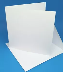 A5, A6 vorbewertete Kartenrohlinge, weiß 250 g/m 300 g/m 350 g/m 400 g/m, mit Umschlägen - Bild 1 von 12