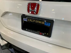J'S Racing License Plate Frame Universal EF EK S2K DC2 EG FG FD - Foto 1 di 1