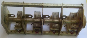 100 pF 90 pF 80 pF 60 pF 4 Abschnitte Vintage Variable Tuning Kondensator silber pla - Bild 1 von 4