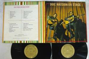 Doc Watson Feat Merle Watson Doc Watson On Stage Vanguard LAX 6034/5 Japan - Picture 1 of 1