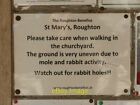 Photo 6x4 Information sign in Church Porch Roughton/TG2137  c2022