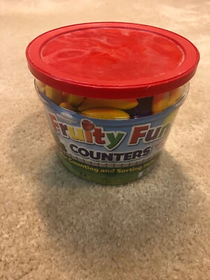 Learning Resources 108 Fruity Fun Counters Math Manipulative Plastic Fruit - Image 1 of 3