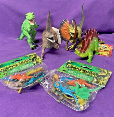 Пластиковые декоративные украшения для торта динозавры тираннозавр хищник стегозавр - Изображение 1 из 4