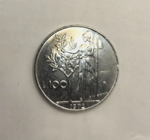 1973 R Italy 100 Lire Coin - Picture 1 of 3