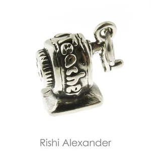 925 Sterling Silver Special Teacher Pencil Sharpener Charm American Made - Picture 1 of 3