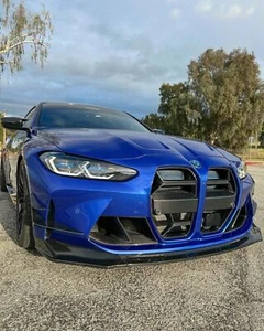 Bmw G80 G82 M3 M4 Carbon Fibre Front Splitter Lip Vorsteiner V Style 3 Piece - Picture 1 of 7