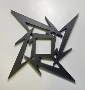 More details for metallica logo ninja star figure 3d printed handmade