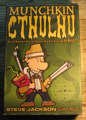 MUNCHKIN CTHULHU Game 1447 Steve Jackson Games 2008 1st Edition 3rd Printing - Image 1 of 4