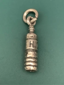 .925 Trinkflasche Sterling Silber Schmuck Charm #H2O #Sport - Bild 1 von 5
