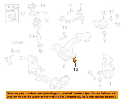 Componentes de suspensión Ford OEM 03-11 Grand Marquis - rótula inferior 3W1Z3050B Foto 1 de 2