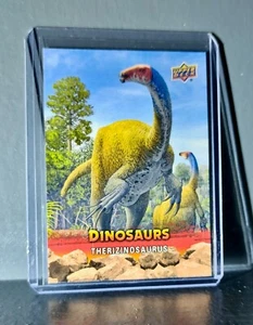 2015 Upper Deck Dinosaurs Therizinosaurus Extinction Red Parallel #21 Card - Picture 1 of 2