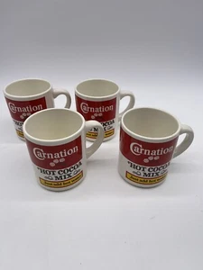 Vintage Nelke Heiß Kakao Mix Kaffeetassen 4er Set - Bild 1 von 7