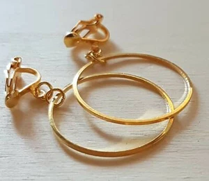 OHRCLIPS CLIPS GOLDFARBEN CREOLEN 2,5 cm - Bild 1 von 2