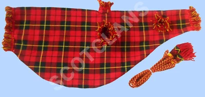 Funda y cordón Scottish Highland Air Bag Wallace Tartán 30"" x 12 Foto 1 de 3