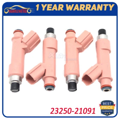 4x Inyector de combustible 23250-21091 para Toyota Prius C 2012-2016 2325021091 Foto 1 de 4
