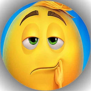 Ostia torta compleanno festa immagine torta fondente cialda emoji il film P31 - Foto 1 di 1