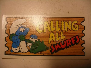 SCHTROUMPF SMURF SCHLUMPF 1982 Traiding Card USA Carte TOPPS SUPERCARD n°13 - Picture 1 of 2