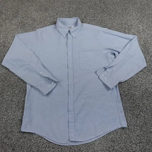 VTG Arrow Shirt Mens XL 17 34-35 Blue Long Sleeve Button Down USA 70s 80s Retro - Picture 1 of 11