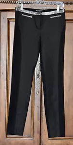 Armani Exchange Leder & Ponte Skinny Stretch Denim Jeggings Hose Gr. 2 NEU!! - Bild 1 von 6