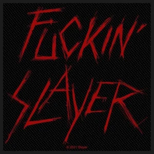 SLAYER Patch: FUCKIN' SLAYER : scratched logo Official Licensed Merch gift £pb - Imagen 1 de 10