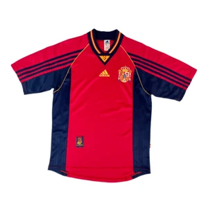 Spain 1998/00 ADIDAS Home Football Shirt S Mens Vintage Soccer Jersey - Picture 1 of 8
