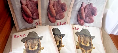 Designer canvas storage cubes price for set of six  - 1 ft by 1 ft each gorgeous - Image 1 of 3