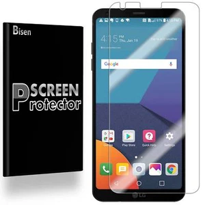 [2-PACK] BISEN LG V30 / LG V30+ Plus - Ultra Clear [FULL COVER] Screen Protector - Picture 1 of 3