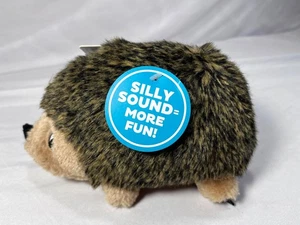 NEW Outward Hound Hedgehog Squeaky Grunting Plush Dog Toy Brown - Picture 1 of 6