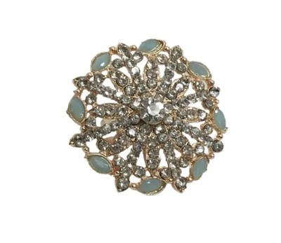 Indian Bridal Bollywood CZ último tono dorado tamaño libre ajustable anillo... - Imagen 1 de 4