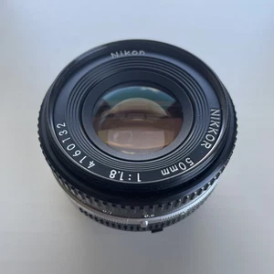 Nikon 50mm f/1.8 Ai-s AIS E-Mount Pancake Nikkor For f-mount manual Focus - Picture 1 of 9