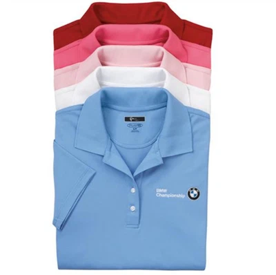 New Genuine BMW Woman's Play Dry Mesh Polo White X-Large OE 80902315161 - Image 1 of 4