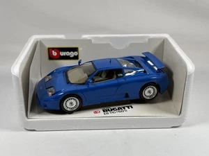 Burago 1/18 Scale Die Cast Model Bugatti EB110 - Blue Boxed - Picture 1 of 11