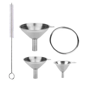 Embudos de cocina para llenar botellas salsa de soja acero inoxidable - Imagen 1 de 12