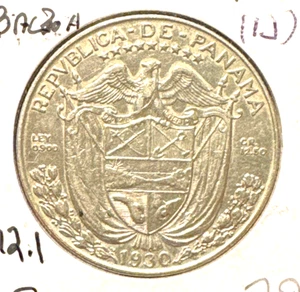 Panama 1930 half balboa KM 12.1 XF (1J) - Picture 1 of 2