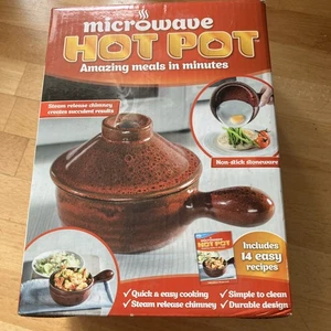 JML Ceramic Microwave Hot Pot with Heat Retaining Chimney - Brand New - Picture 1 of 8