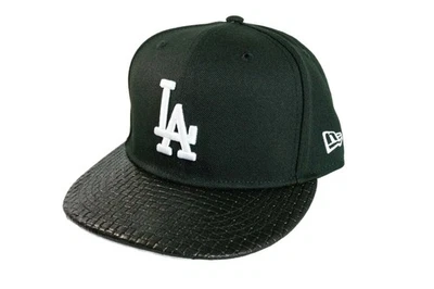New Era Los Angeles Dodgers Woven Leather Fitted - Just Don Style Hat - Image 1 of 4