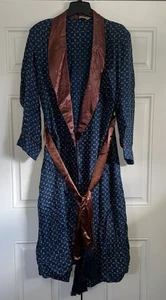 VTG 1950-1960s Men's Sulka Bespoke Mad Men MCM 100% Silk Smoking Jacket Robe HTF - Picture 1 of 17
