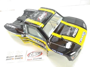 NEW Losi Tenacity TT Pro Painted Yellow Falken Body Shell w/ Body Clips Brenthel - Picture 1 of 11